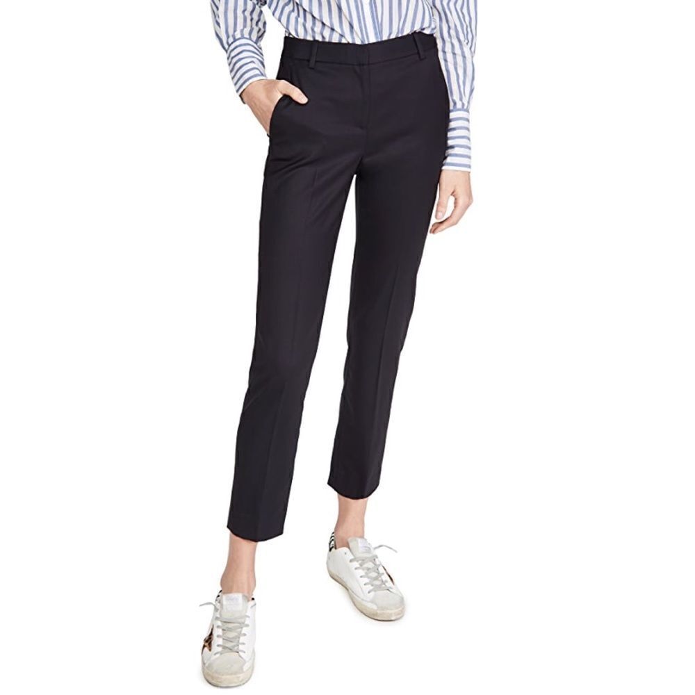 Nili Lotan Colmar wool Pants Dark Navy